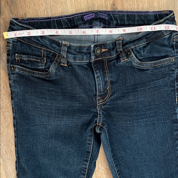 Levi’s ⭐️ Kids Girls Dark Blue Skinny Jeans - Picture 7 of 13